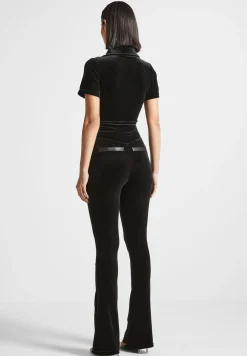 Velour Fit And Flare Jumpsuit