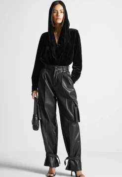 Velour Hooded Bodysuit