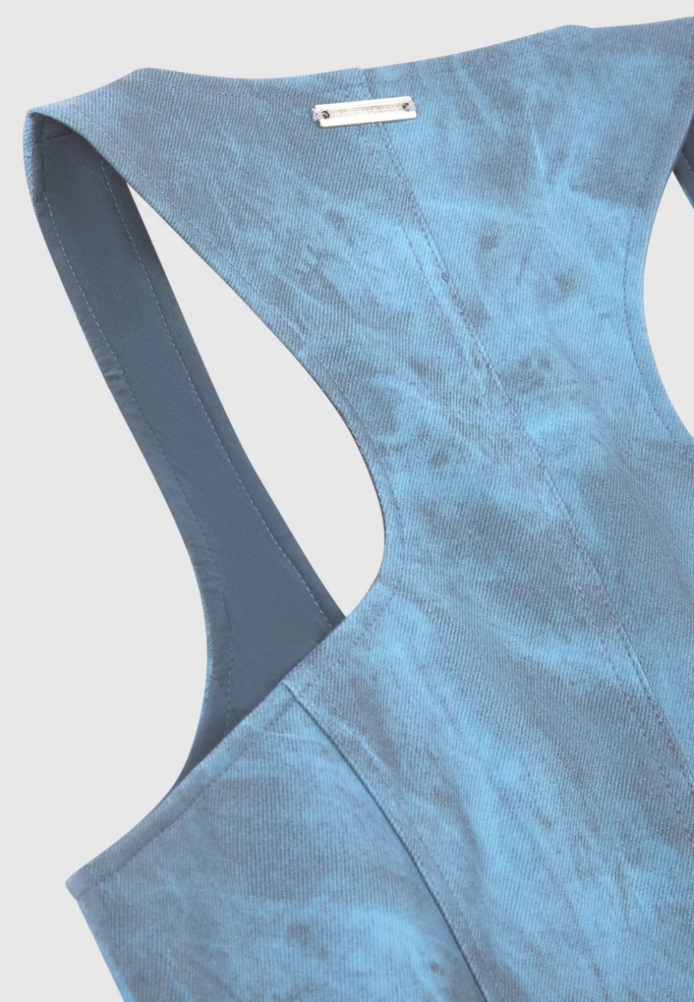 Vintage Marble Leather Corset Top - Washed