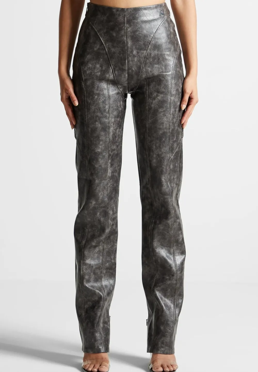 Vintage Vegan Leather Trousers