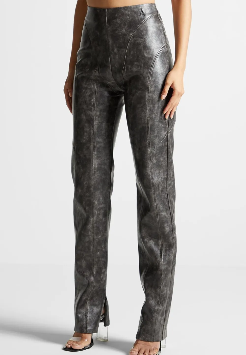 Vintage Vegan Leather Trousers
