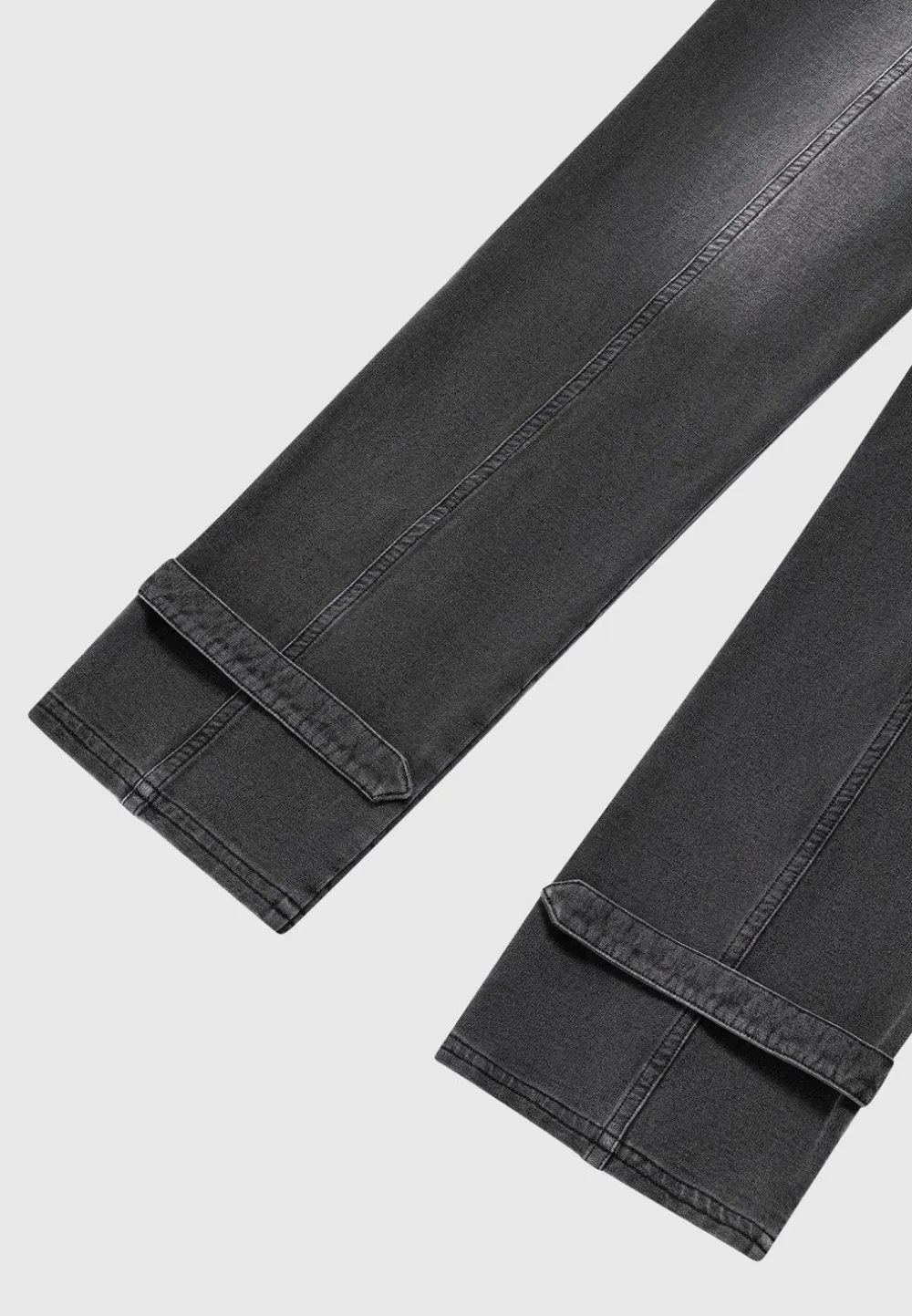 Washed Denim Jersey Joggers