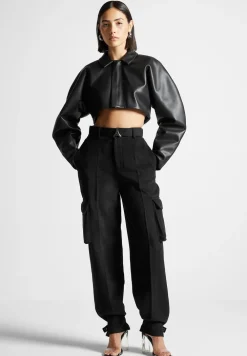 Wool Tailored Cargo Trousers