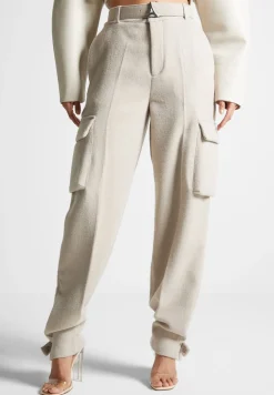 Wool Tailored Cargo Trousers