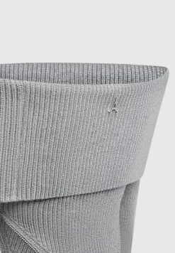 Zip Detail Knit Bandeau Top