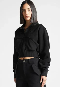 Zip Through Loopback Track Jacket